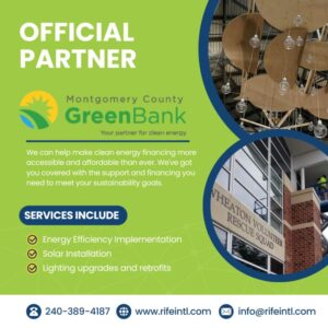 RIFE International Recognized as Official Partner of Montgomery County Green Bank